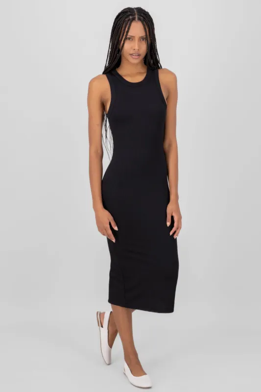Vestido Maxi Sin Manga Rib sold by Shasa