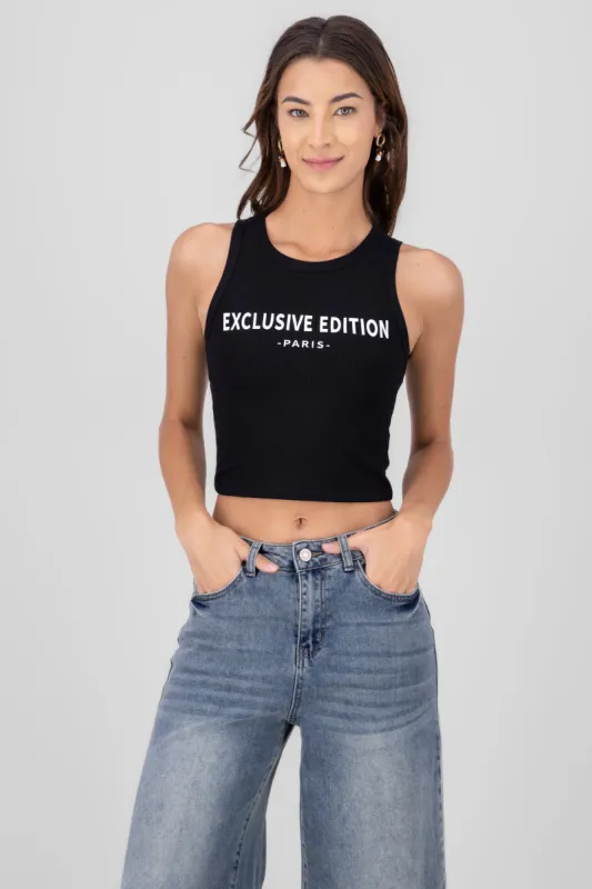 Top rib estampado exlusive editon sold by Shasa