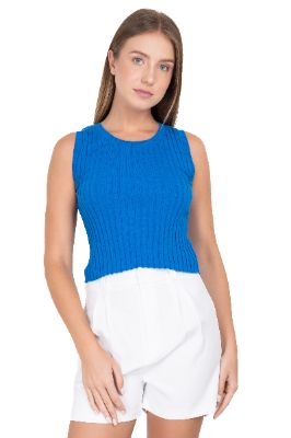 Top acanalado tejido sold by Shasa