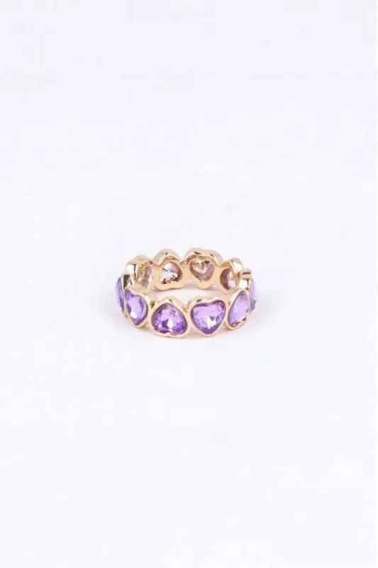 Anillo Metálico Corazones sold by Shasa