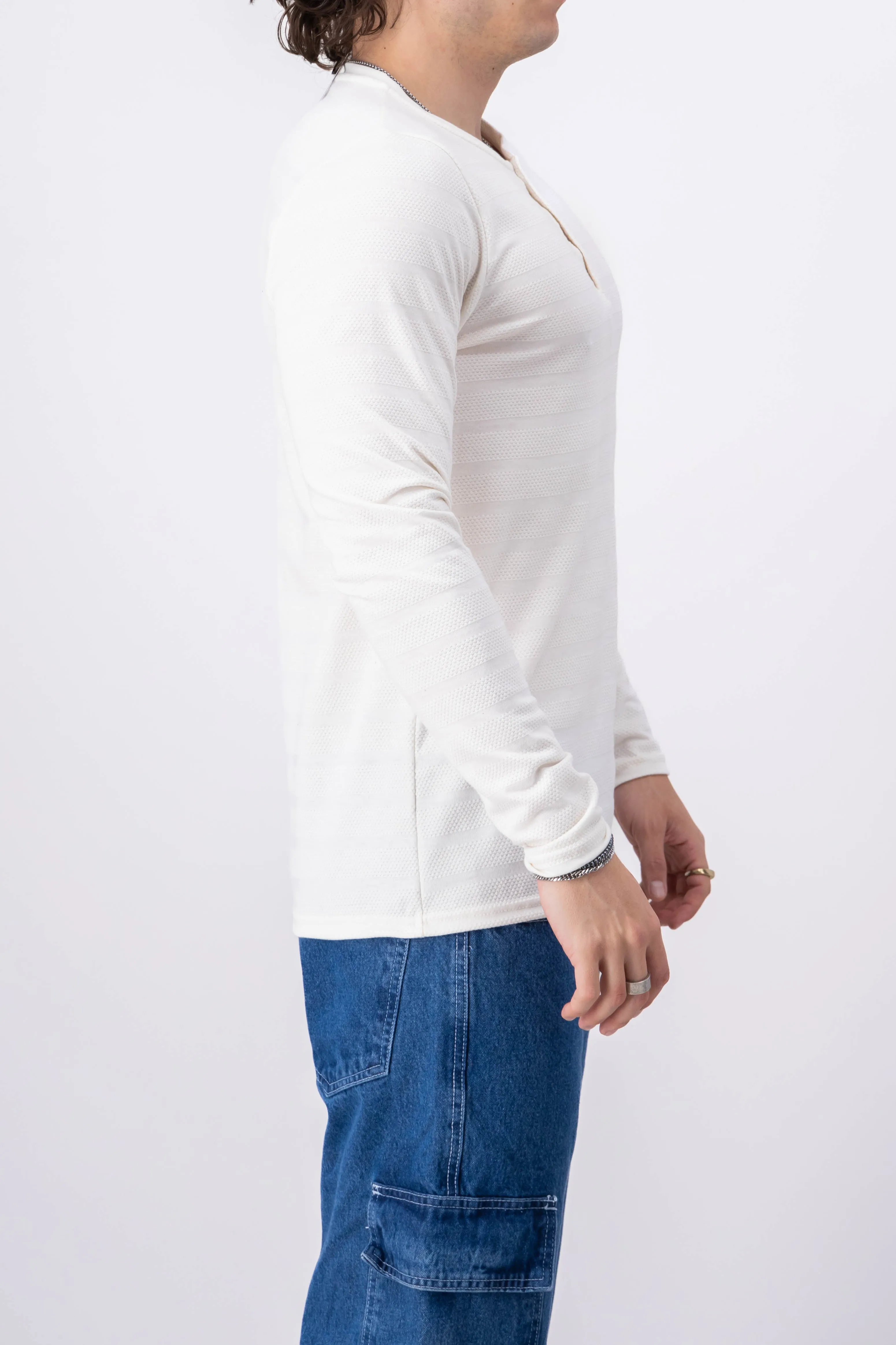 Playera henly manga larga sold by Shasa product image thumbnail 3