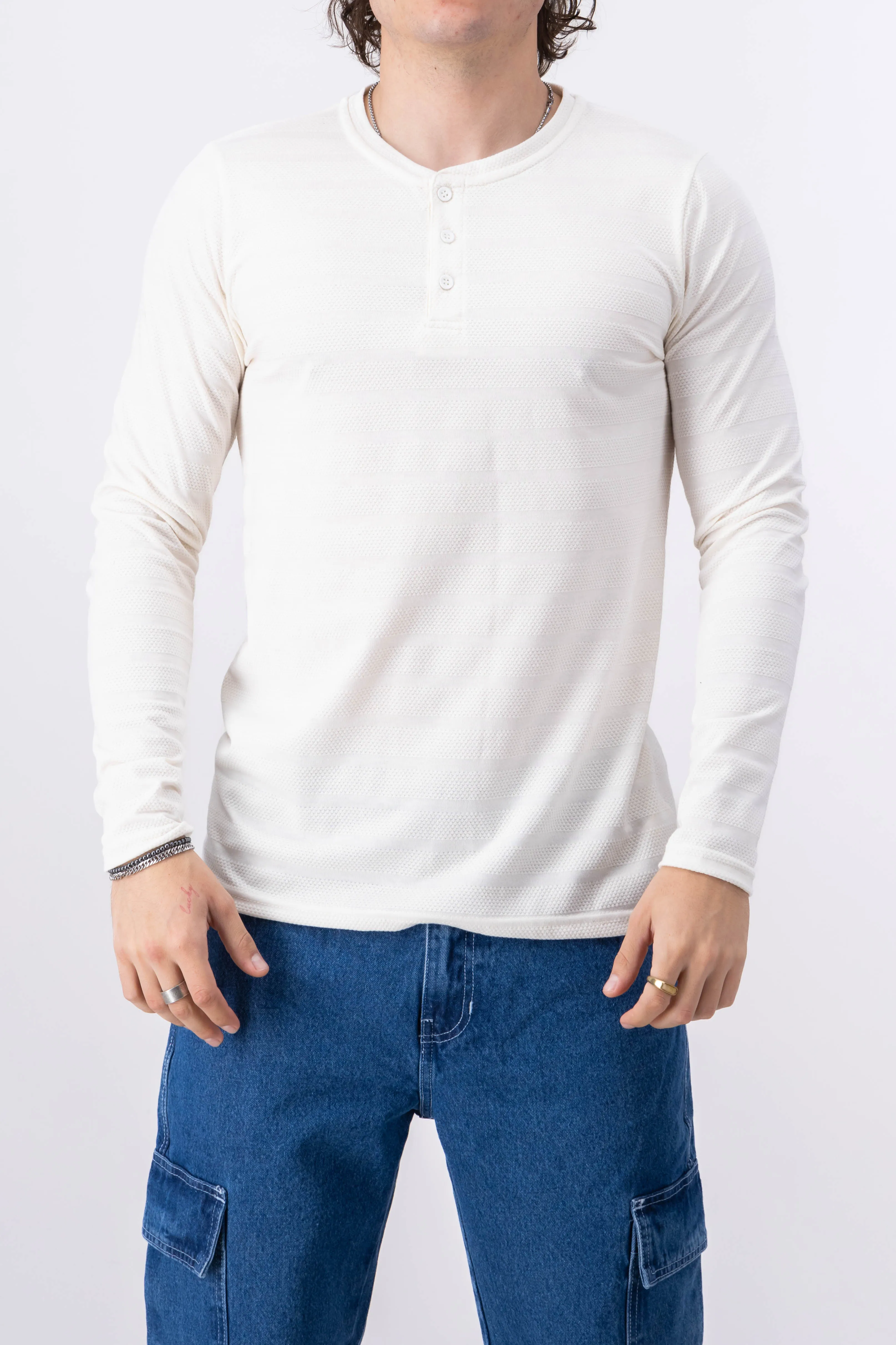 Playera henly manga larga sold by Shasa product image thumbnail 2