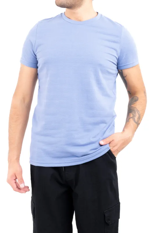 Playera cuello redondo textura líneas sold by Shasa