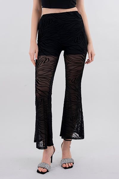 Pantalón flared mesh sold by Shasa product image thumbnail 2