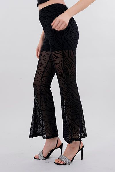 Pantalón flared mesh sold by Shasa product image thumbnail 3