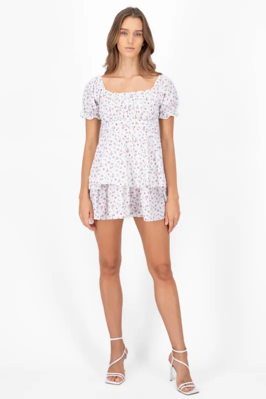 Vestido olanes flores sold by Shasa