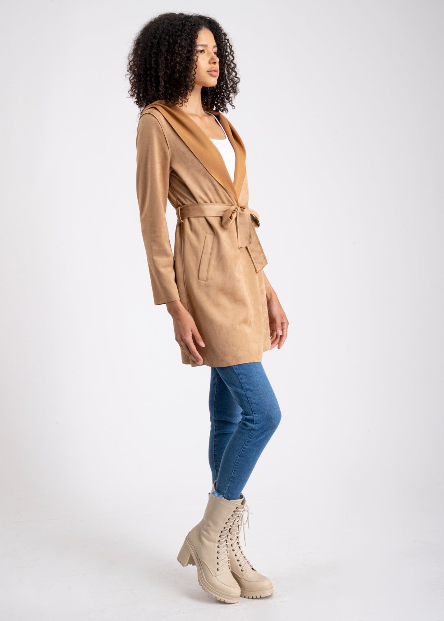 Abrigo liso suede sold by Shasa product image thumbnail 3