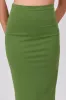Falda midi lisa abertura sold by Shasa