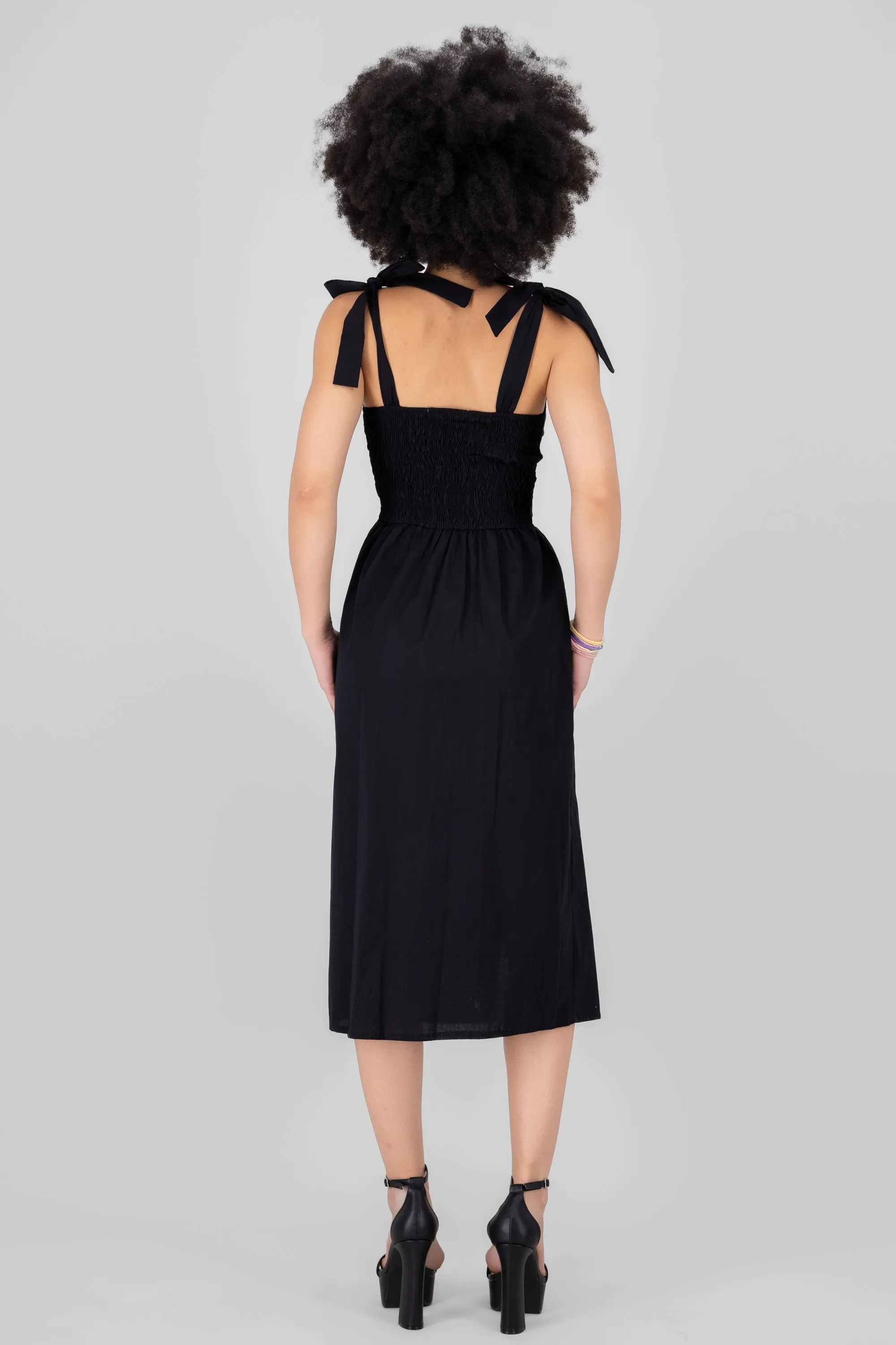 Vestido midi tirantes moños det abertura sold by Shasa product image thumbnail 4