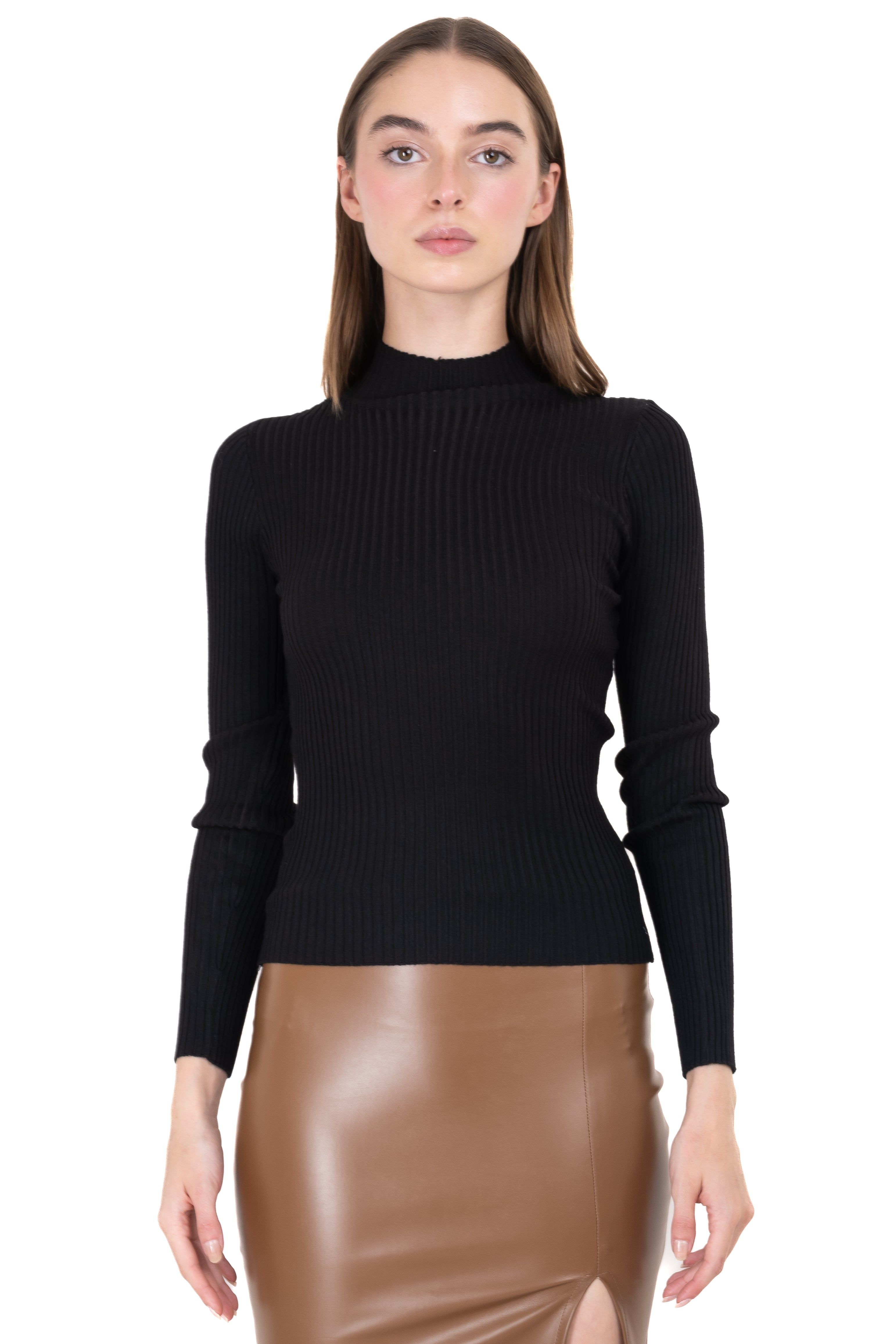 Suéter acanalado cuello alto sold by Shasa product image thumbnail 2