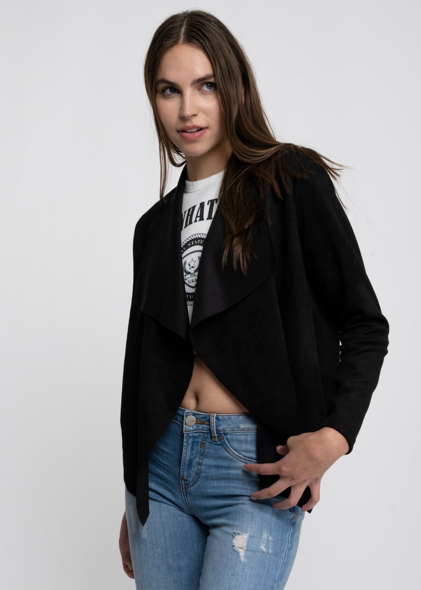 Saco cascada textura durazno sold by Shasa