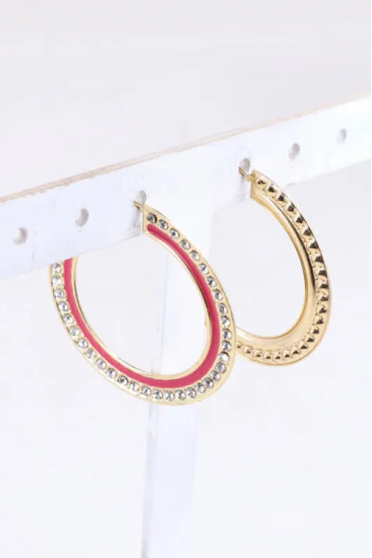 Arracadas Brillos Lineas Color sold by Shasa