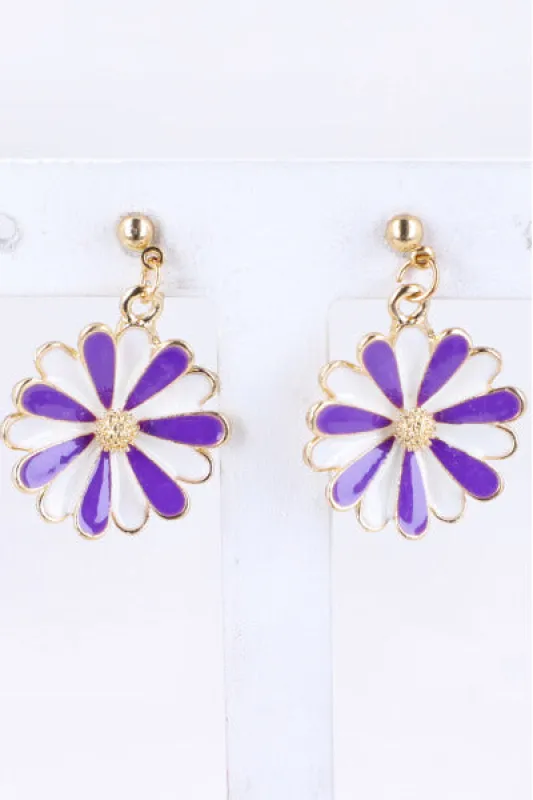Aretes Flores Bicolor sold by Shasa