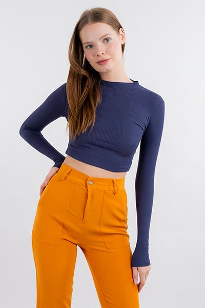 Top acanalado manga larga sold by Shasa