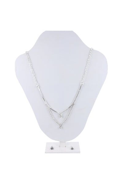 Collar doble capa brillos sold by Shasa