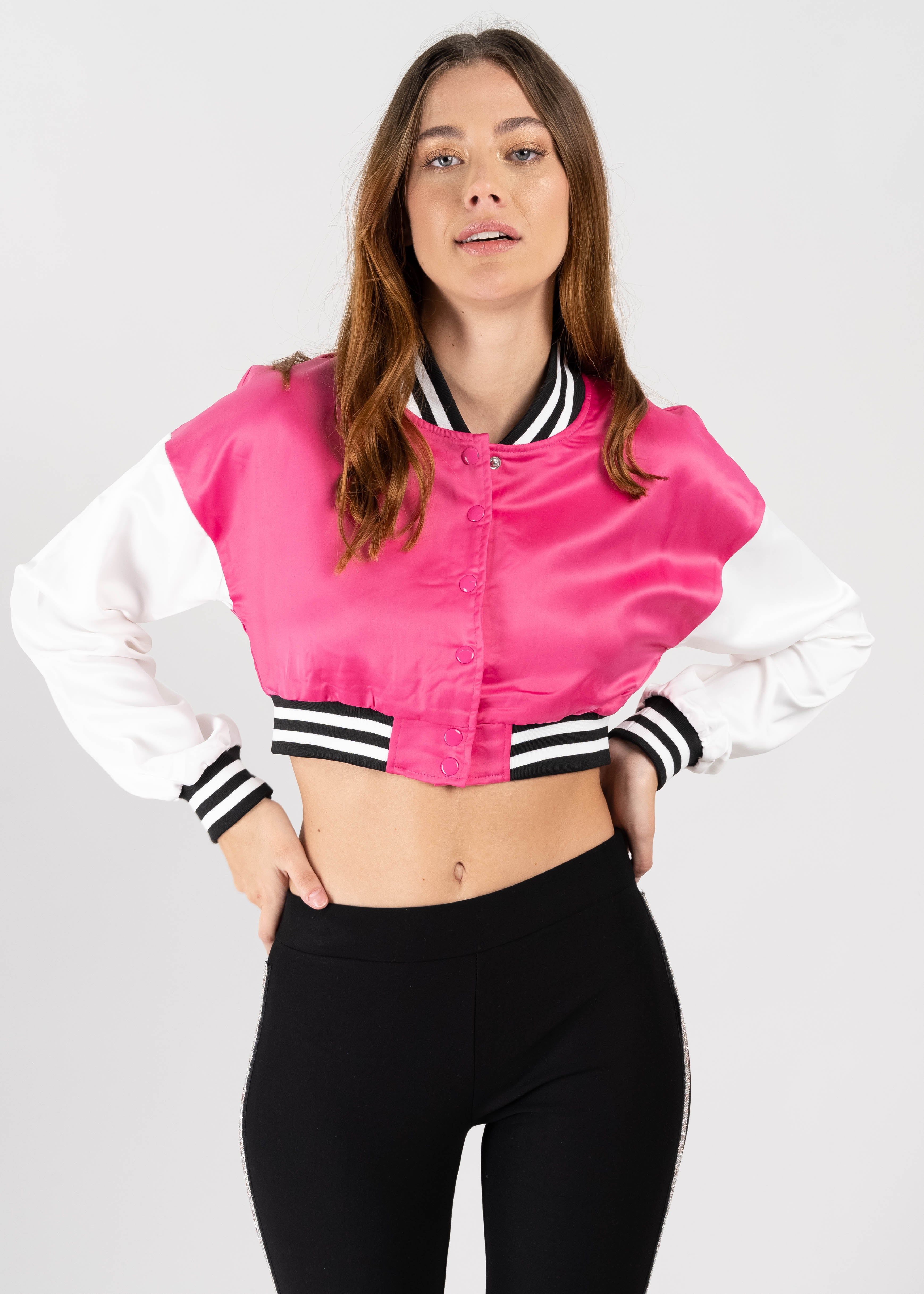 Chamarra bomber satín sold by Shasa