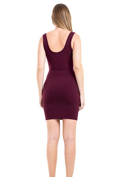 Vestido mini acanalado cuello redondo sold by Shasa product image thumbnail 4