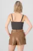 Top con copas cropped liso sold by Shasa