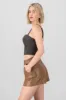 Top con copas cropped liso sold by Shasa