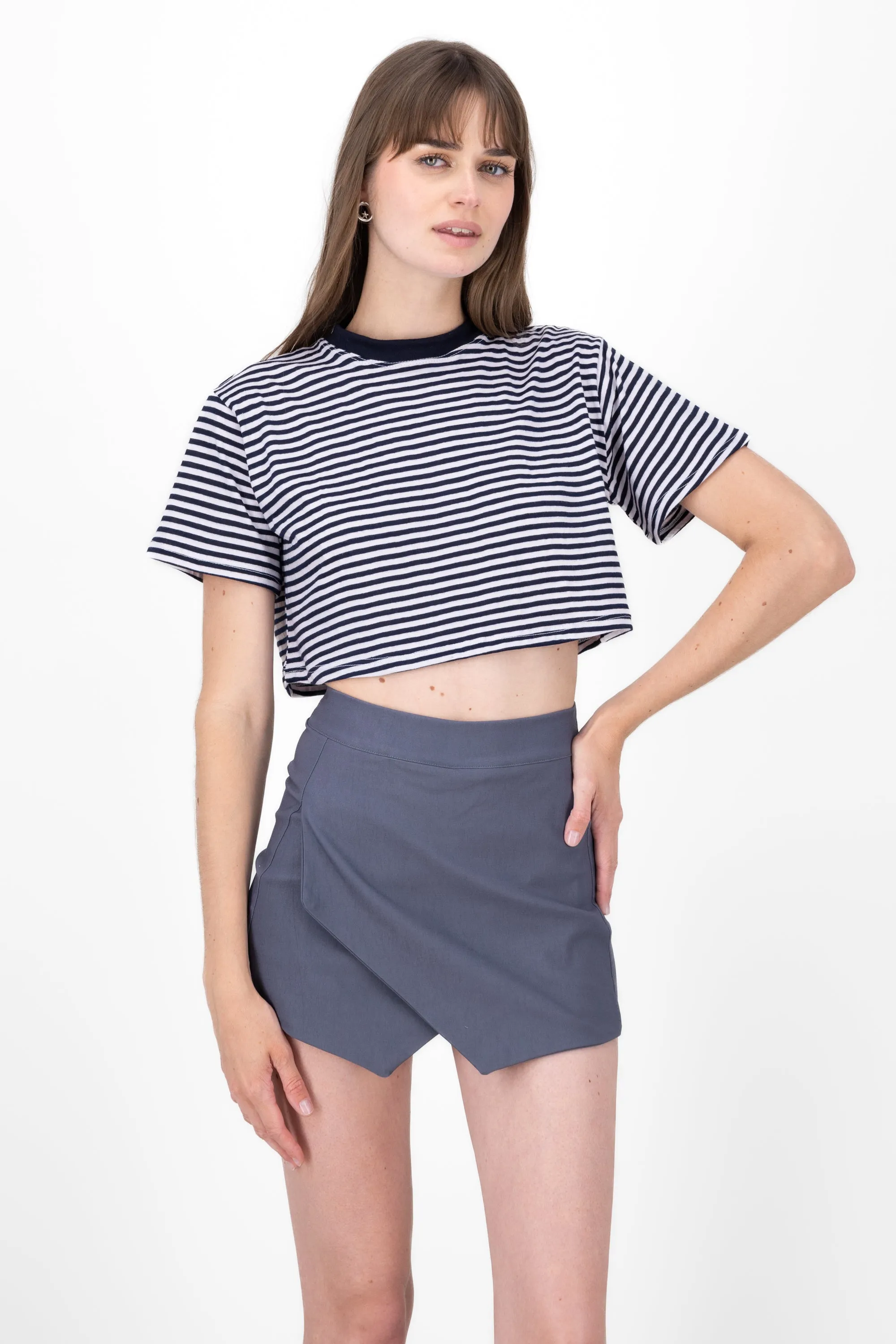 Playera crop rayas sold by Shasa product image thumbnail 2