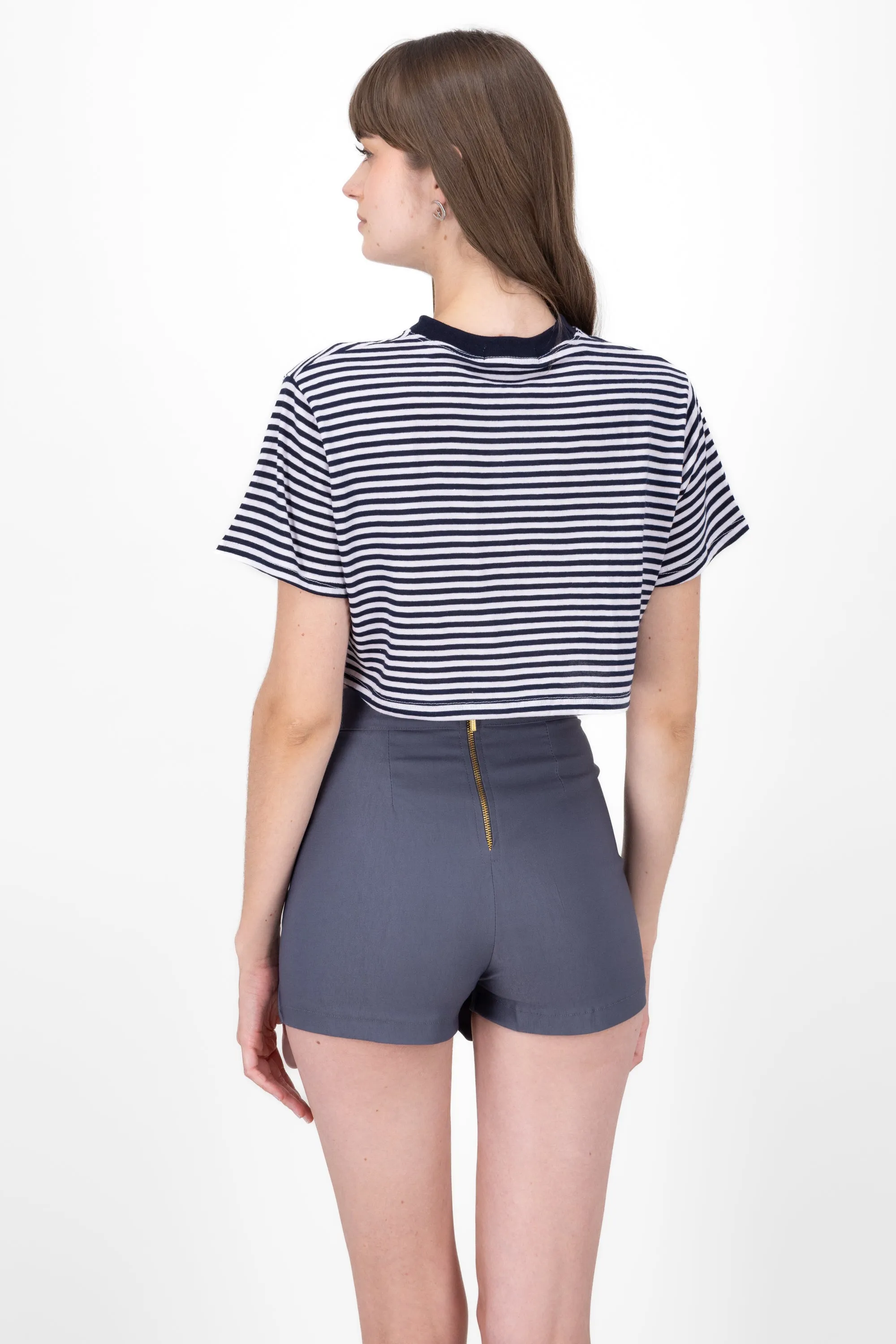 Playera crop rayas sold by Shasa product image thumbnail 4