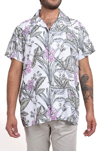Camisa resort flores tropicales sold by Shasa