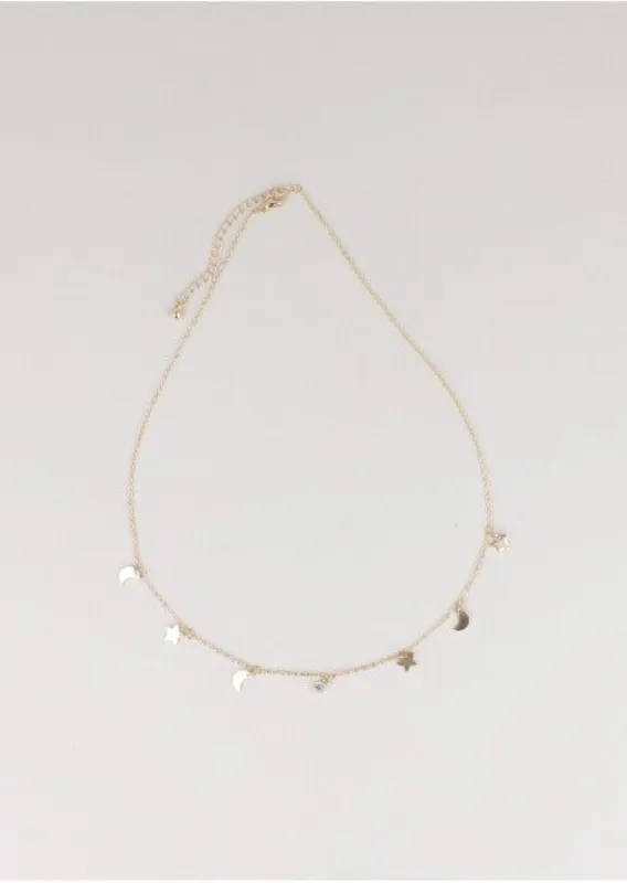 Collar colgantes estrella luna sold by Shasa
