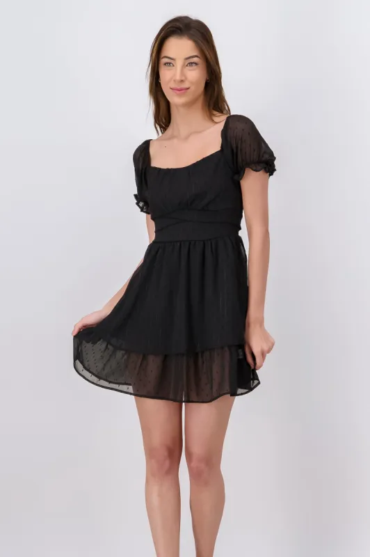 Vestido Mini Olanes Lineas Brillos sold by Shasa