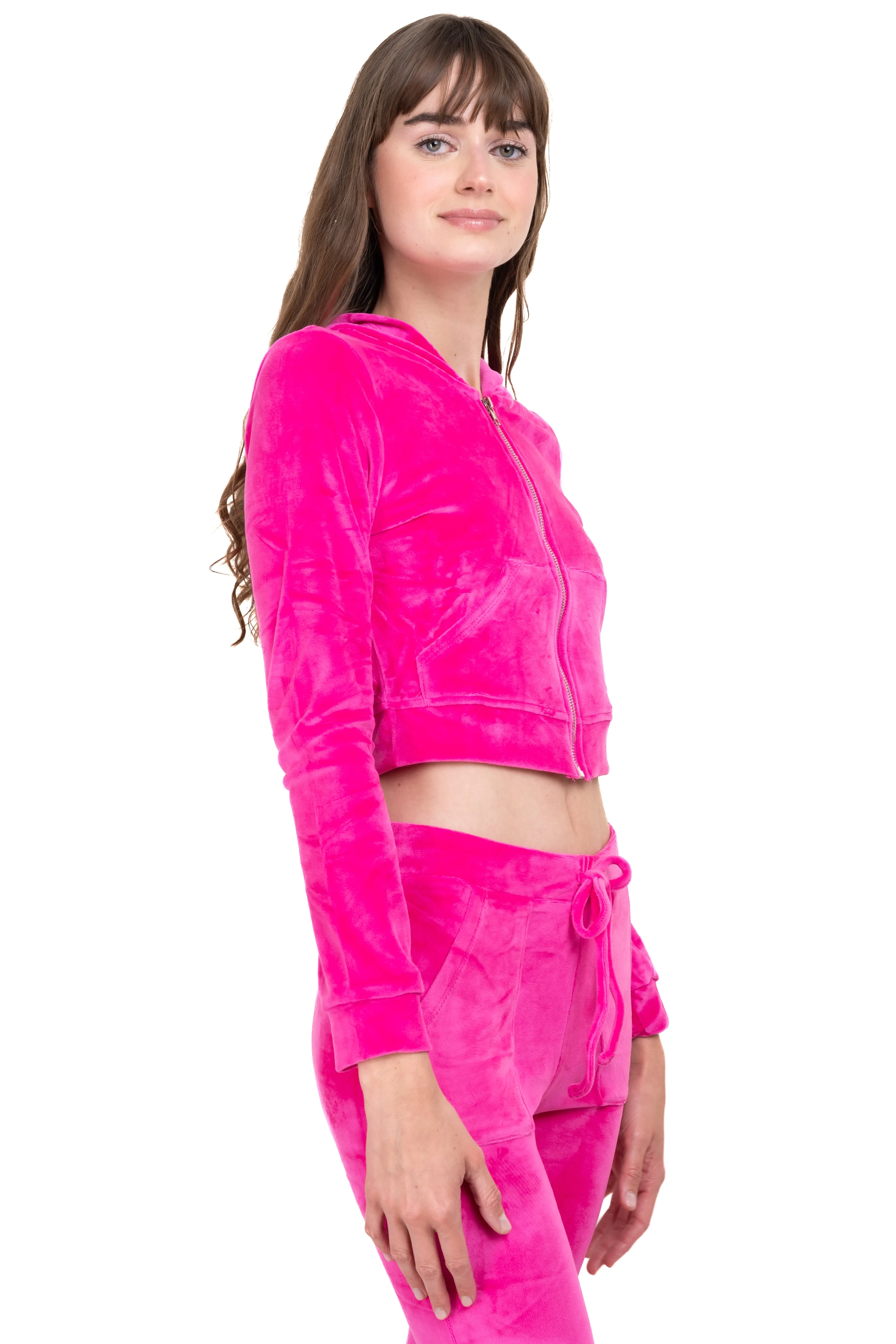 Sudadera crop terciopelo bolsillos sold by Shasa product image thumbnail 3