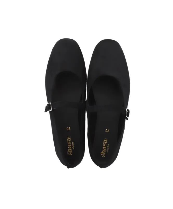 Flat Mary Jane Velvet sold by Shasa