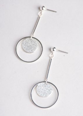 Aretes largoss doble círculo sold by Shasa