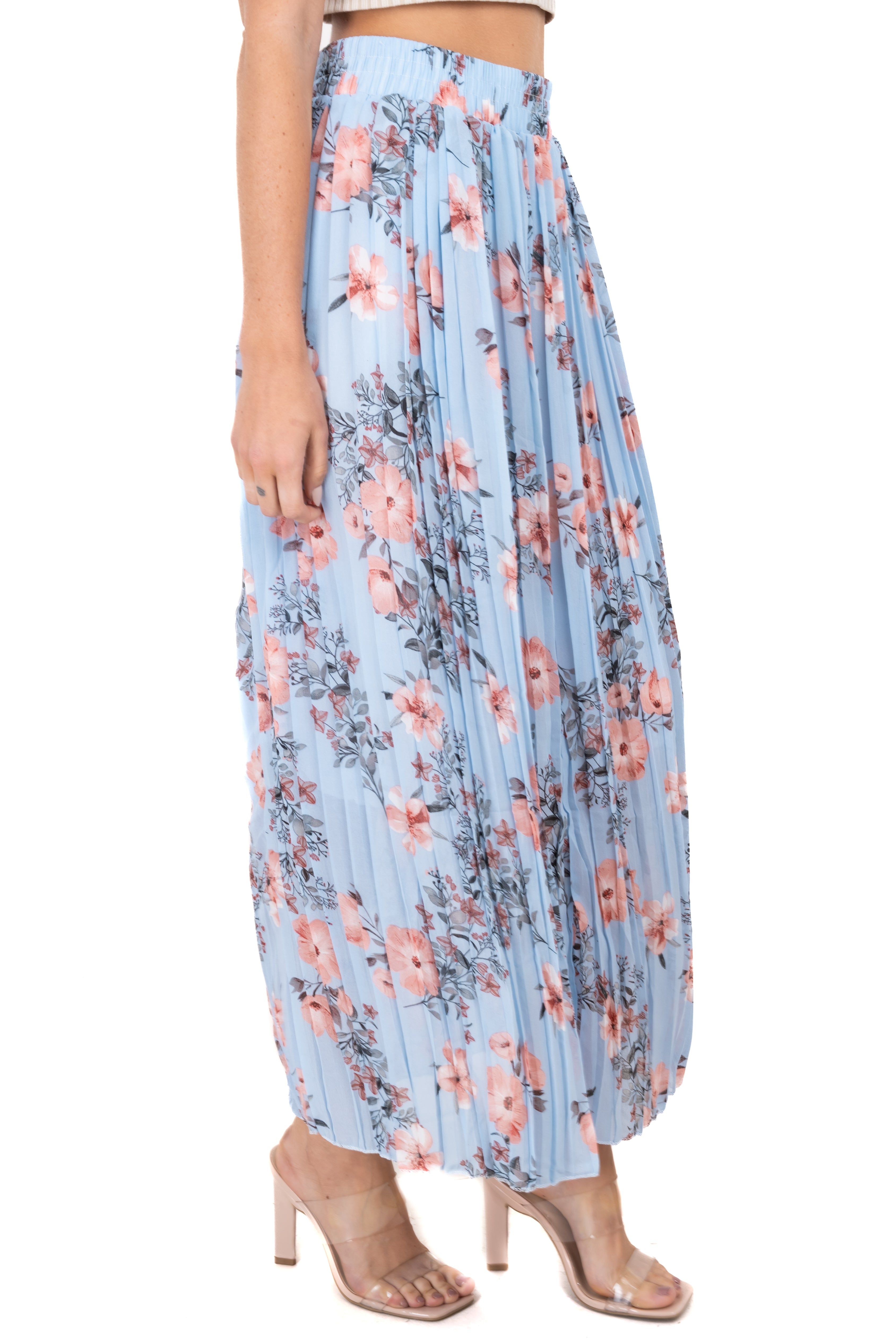 Falda midi tableada flores sold by Shasa product image thumbnail 3