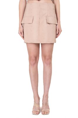 Falda mini cargo efecto piel sold by Shasa
