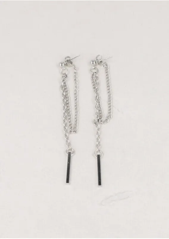 Aretes Cadenita Barra sold by Shasa