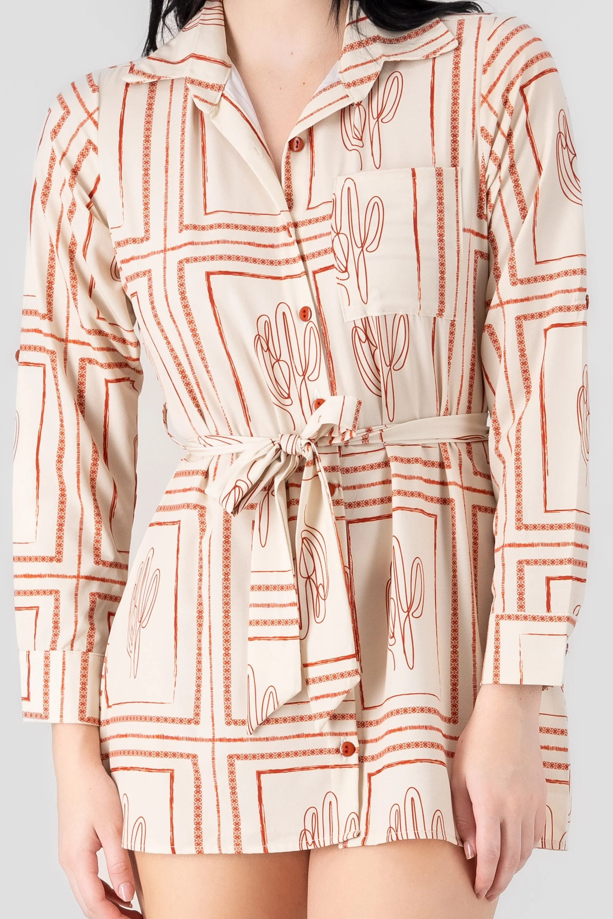 Vestido camisero cactus Hypsters sold by Shasa product image thumbnail 5