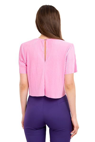 Top crop acanalado manga corta sold by Shasa product image thumbnail 4