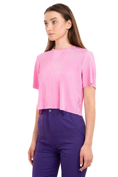 Top crop acanalado manga corta sold by Shasa product image thumbnail 3