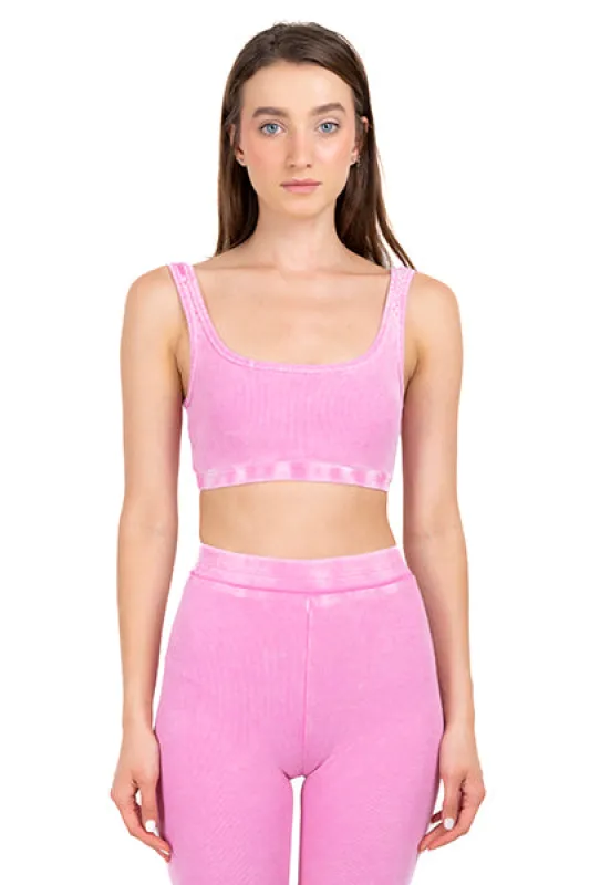 Top crop acanalado tie dye sold by Shasa