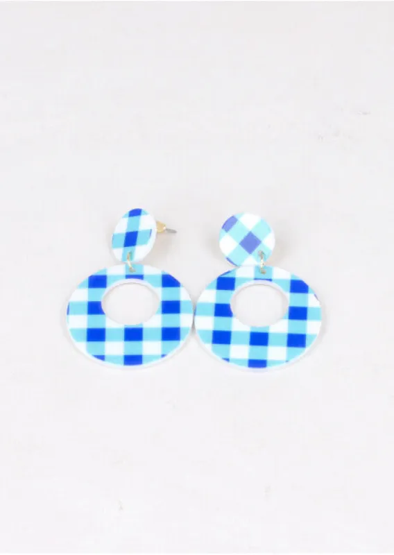 Aretes Circulo Cuadros sold by Shasa