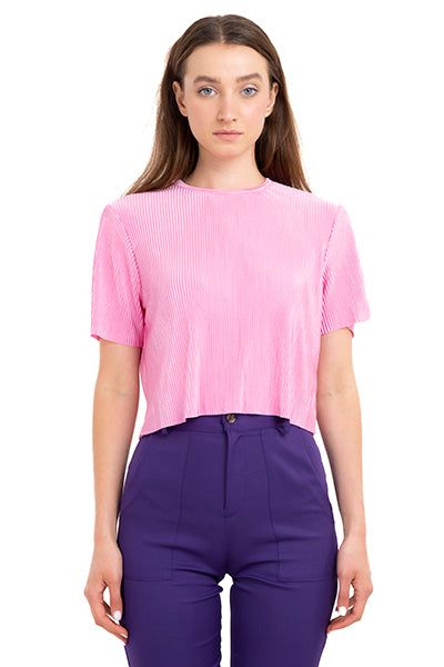 Top crop acanalado manga corta sold by Shasa product image thumbnail 2