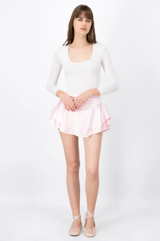 Falda mini satinada olanes sold by Shasa