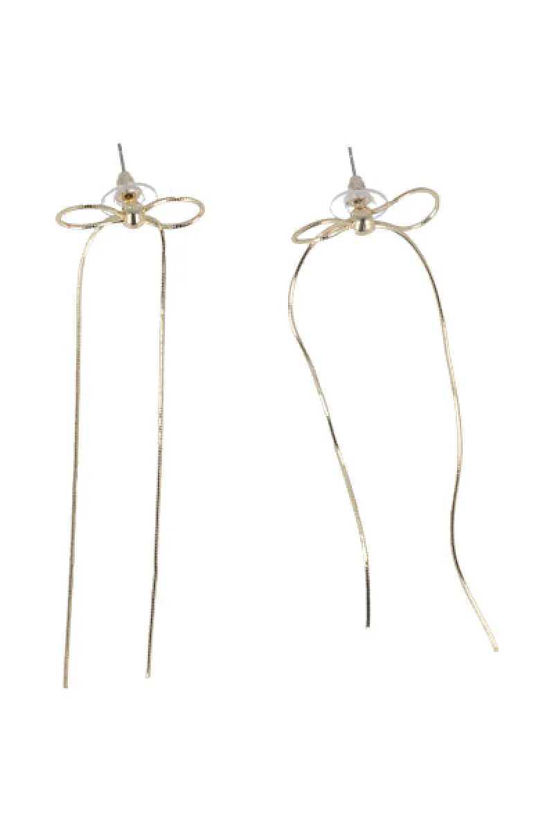 Aretes Moño Tiras Largas sold by Shasa