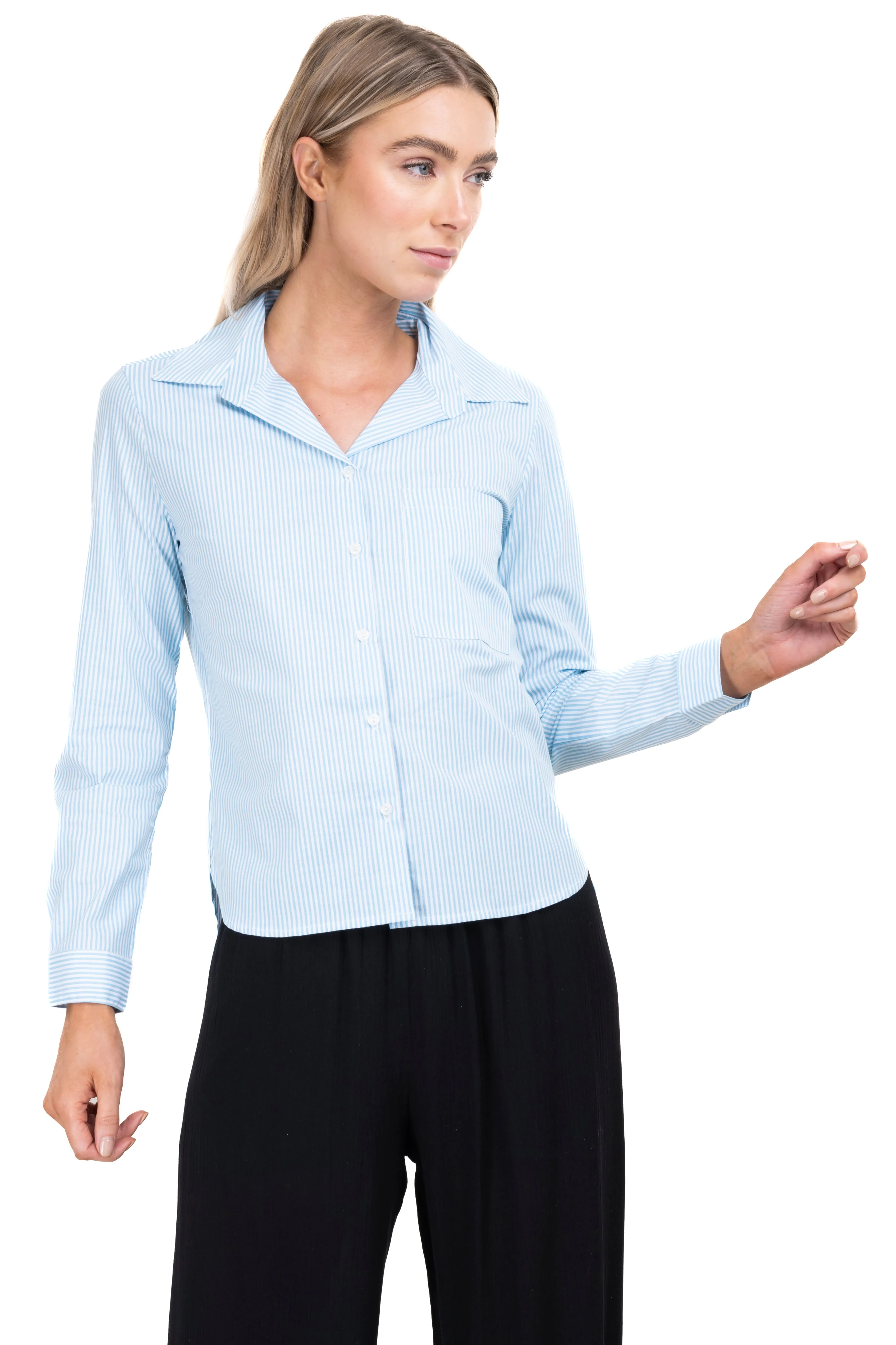 Camisa líneas botones sold by Shasa