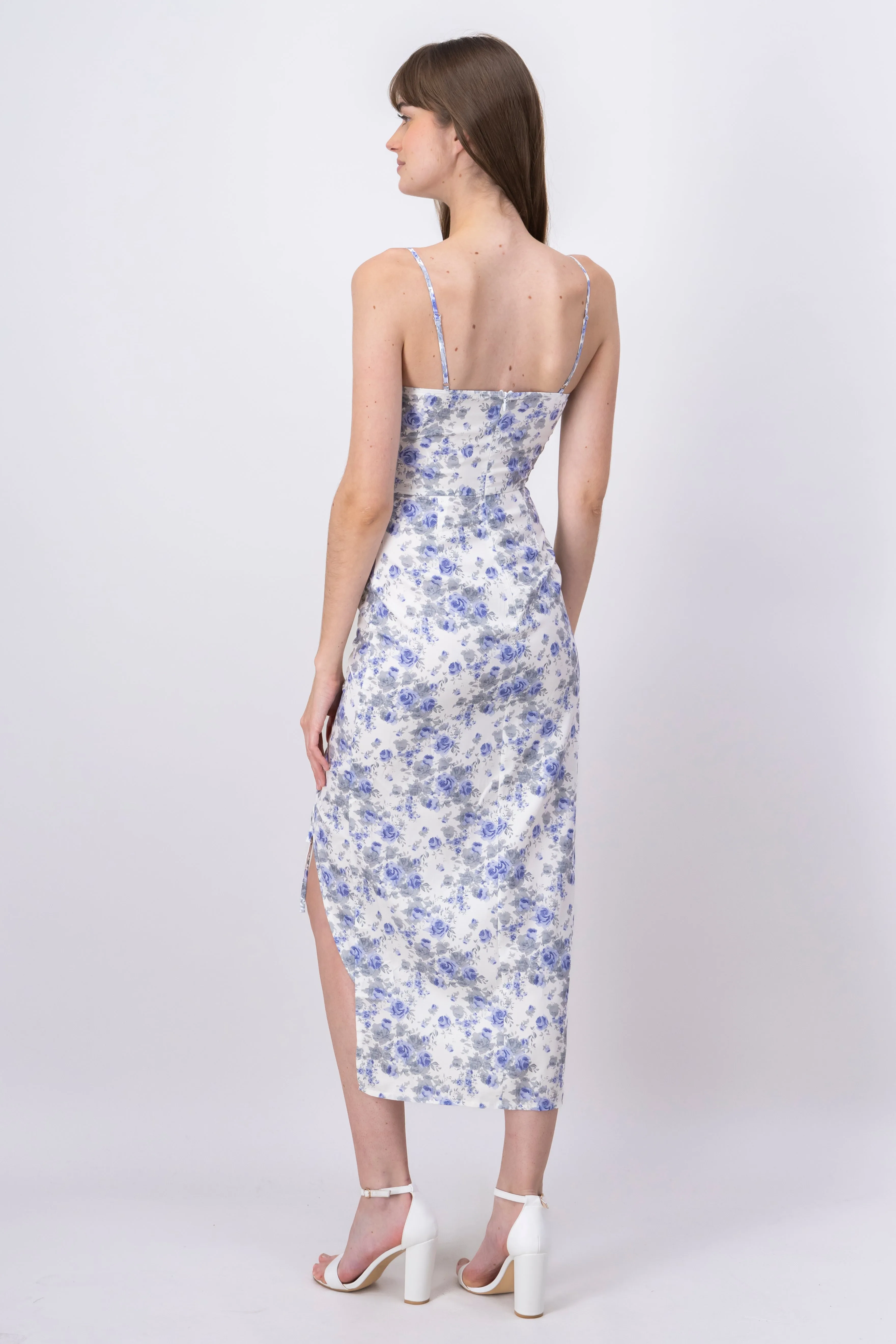 Vestido maxi abertura flores sold by Shasa product image thumbnail 4