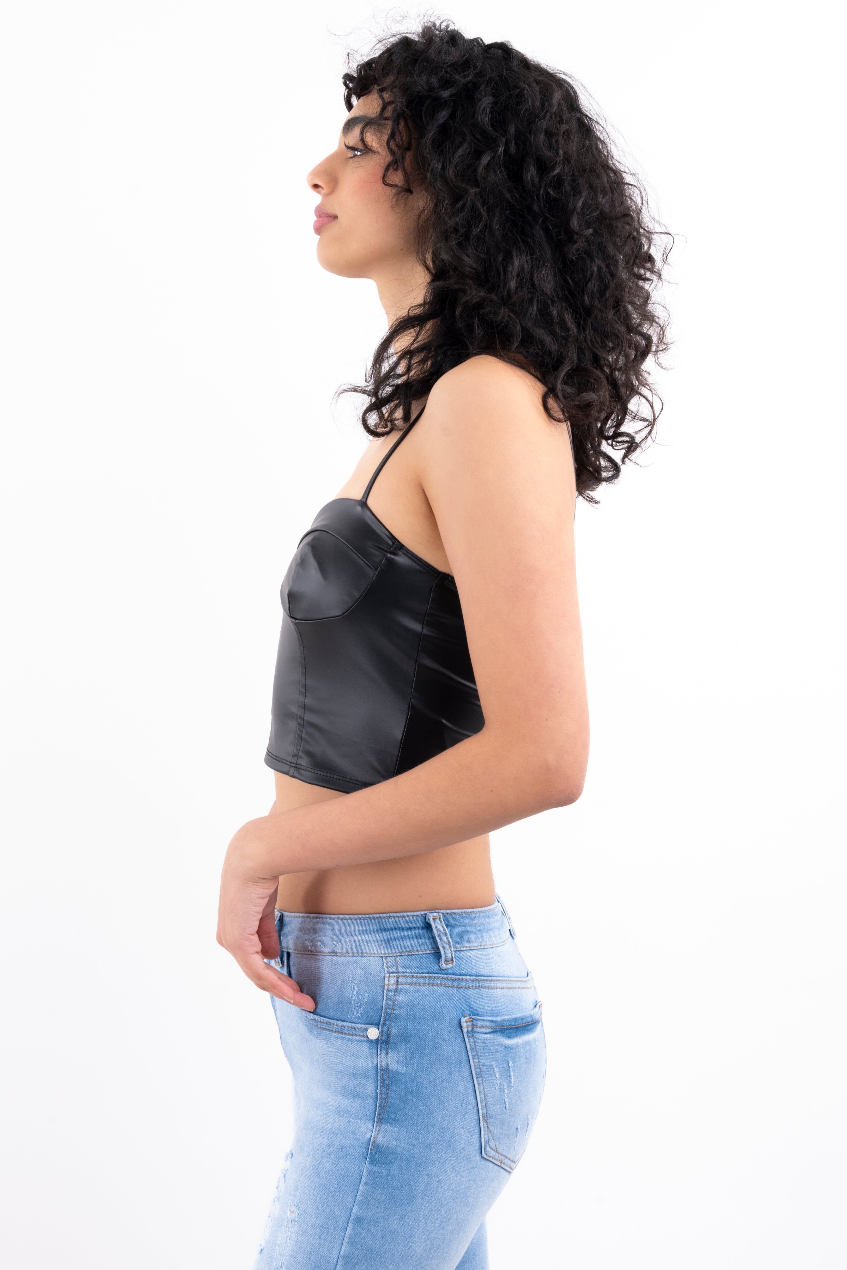 Top corset tirantes efecto piel sold by Shasa product image thumbnail 3