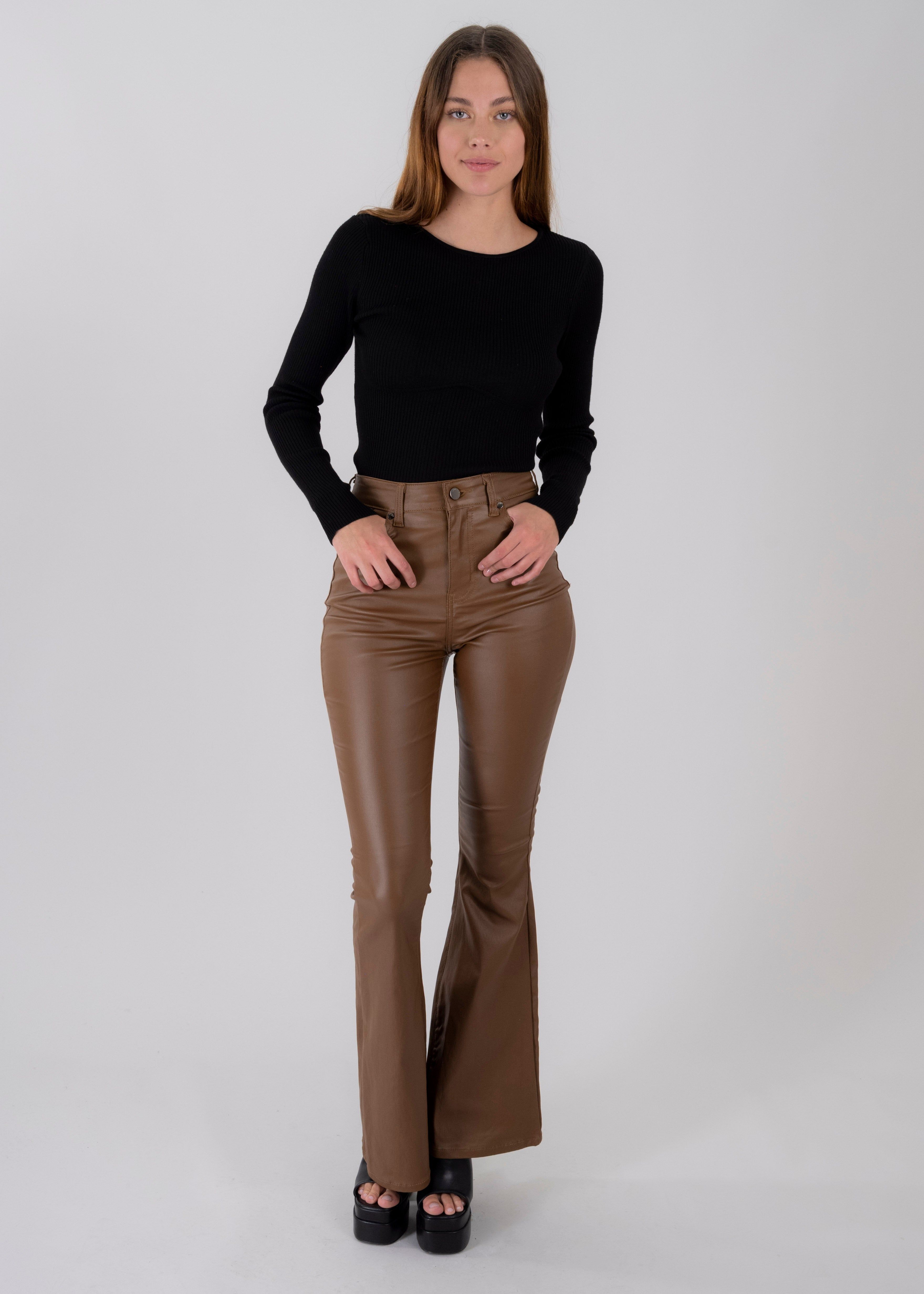 Pantalón flared efecto piel sold by Shasa product image thumbnail 5