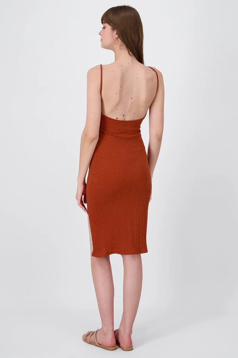 Vestido midi textura entretejida sold by Shasa product image thumbnail 4