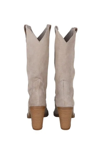 Botas vaqueras piel suede lisas sold by Shasa product image thumbnail 4