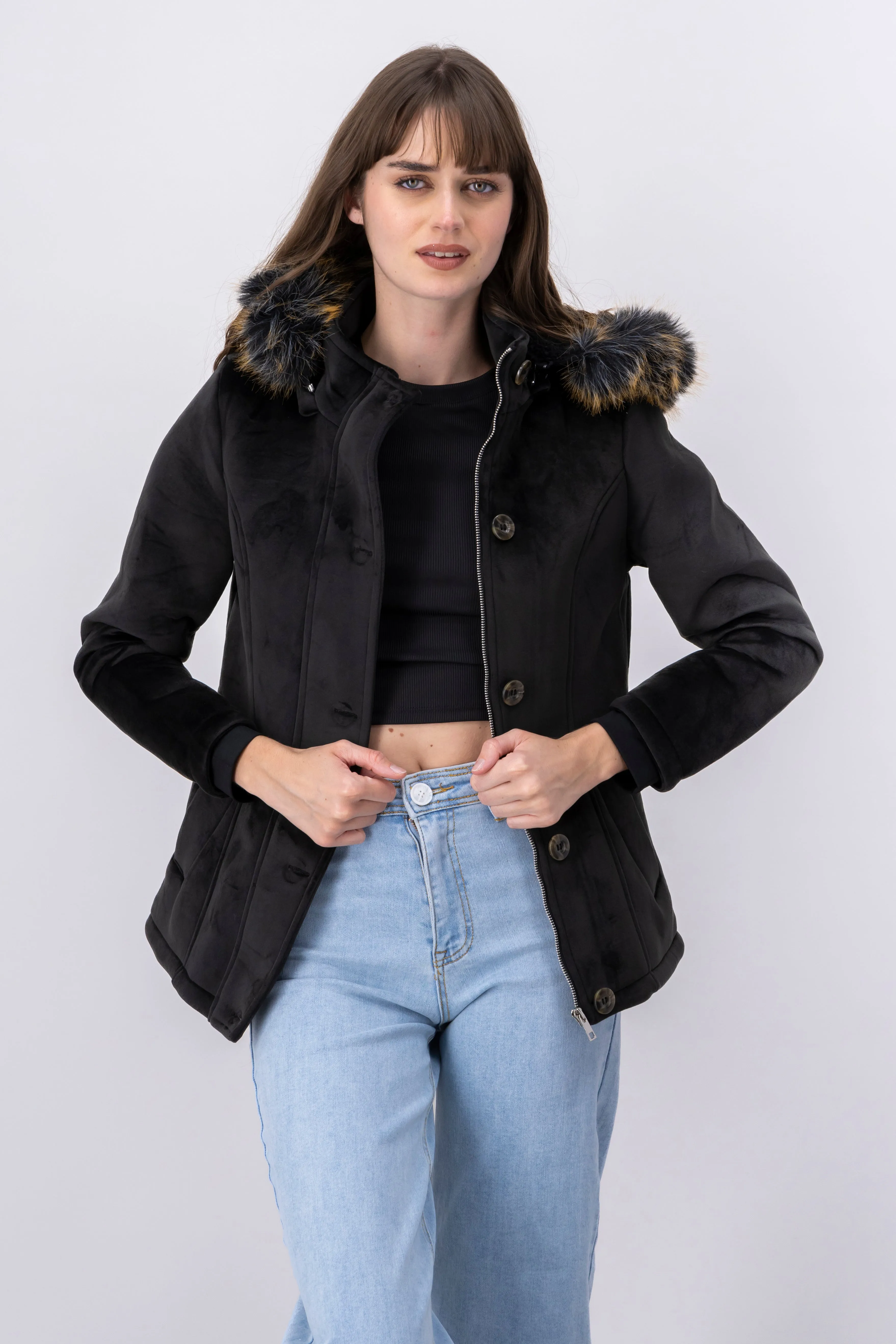 Abrigo botones gorro sold by Shasa