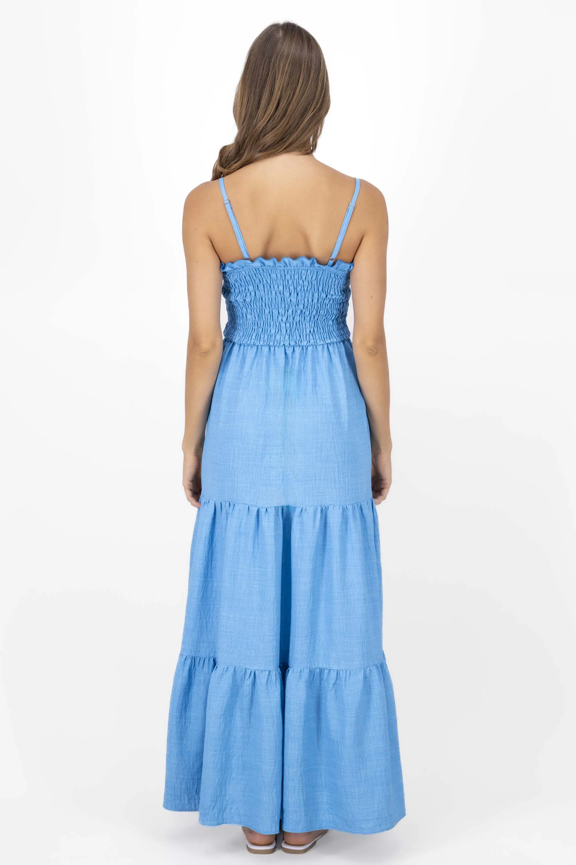 Vestido maxi olanes detalle smock sold by Shasa product image thumbnail 4